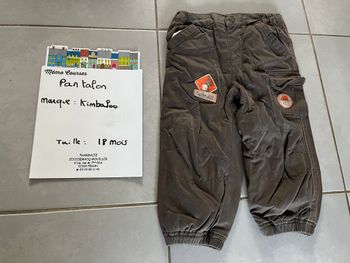 Pantalon garçon 18 mois