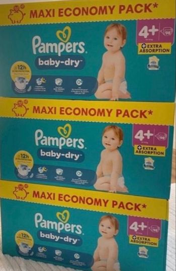 3 carton  couche 4 plus