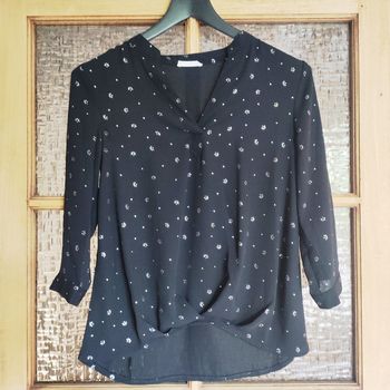Blouse à motifs fluide