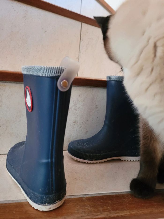 Bottes pluies 26 petit bateau - photo numéro 3