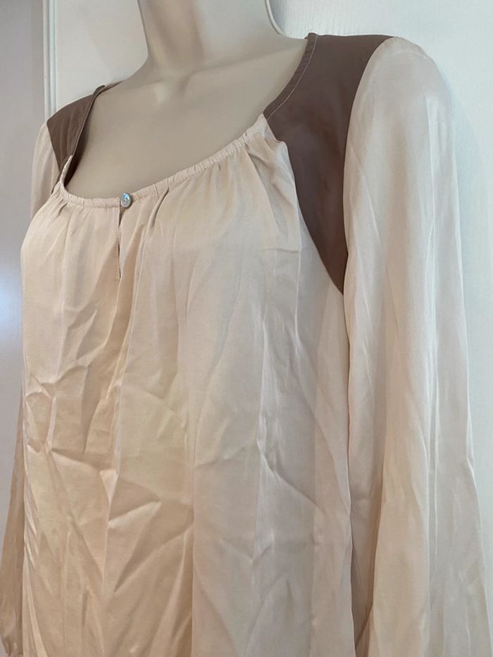 Blouse esprit taille 40 beige crème - photo numéro 15