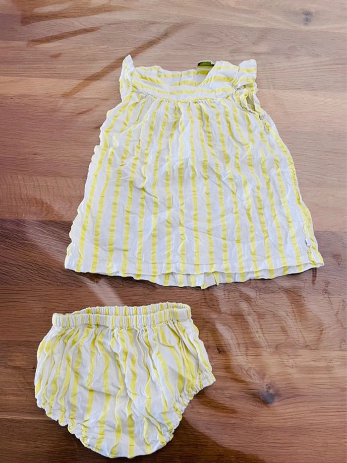 Robe avec sur culotte assortie 12 mois - photo numéro 2