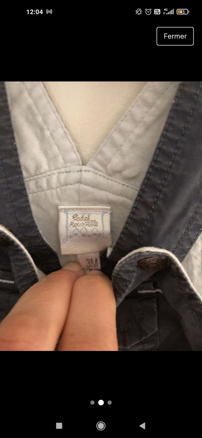 Salopette Cadet Rousselle 3 mois - photo numéro 2