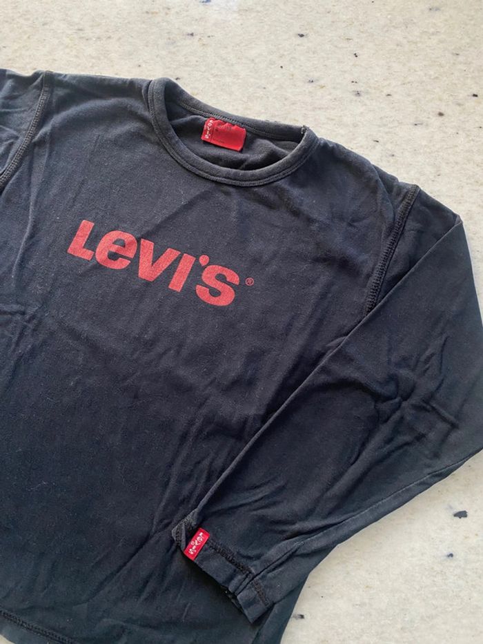 T-shirt manches longues noir Levi’s 8ans
