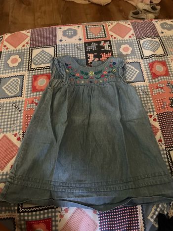 Robe jean fille 18 mois