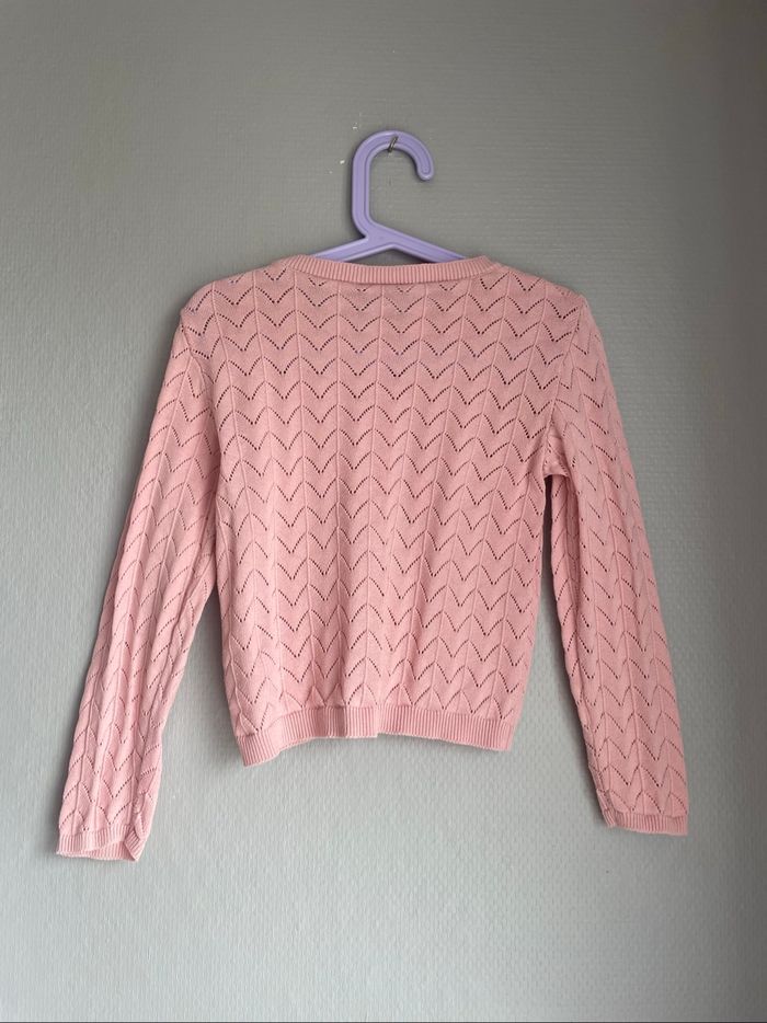 Gilet ajouré rose fille 5 ans tape à l’œil - photo numéro 5