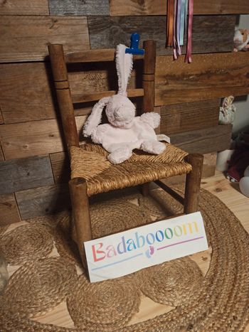 Doudou lapin rose baby nat