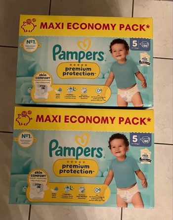 Couches Pampers premium protection 