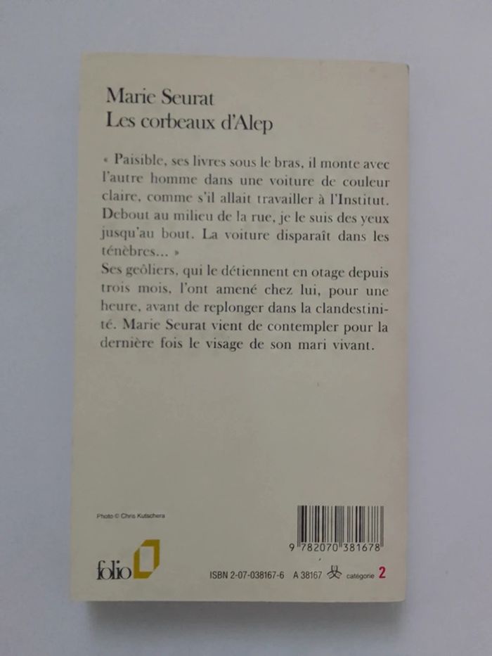 Marie Seurat - Les corbeaux d'Alep - photo numéro 2