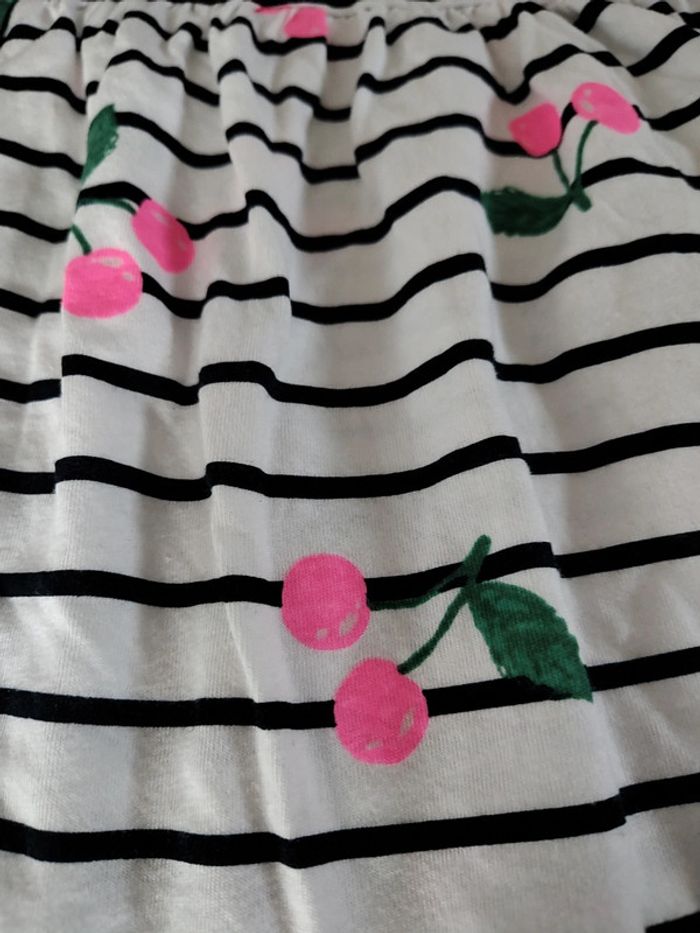 Robe rayée cerises H&M T.98-104 - photo numéro 3