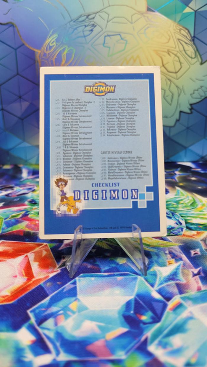Carte Digimon Checklist Édition Série TV - photo numéro 2