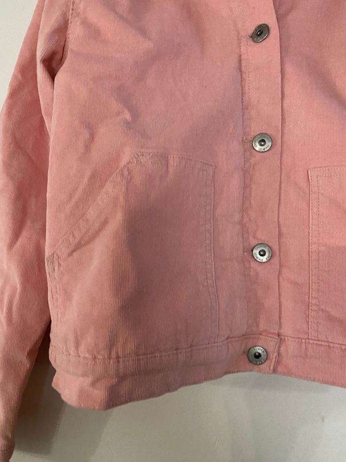 Veste en velours rose intérieur chaud taille 12 ans Neuf - photo numéro 3