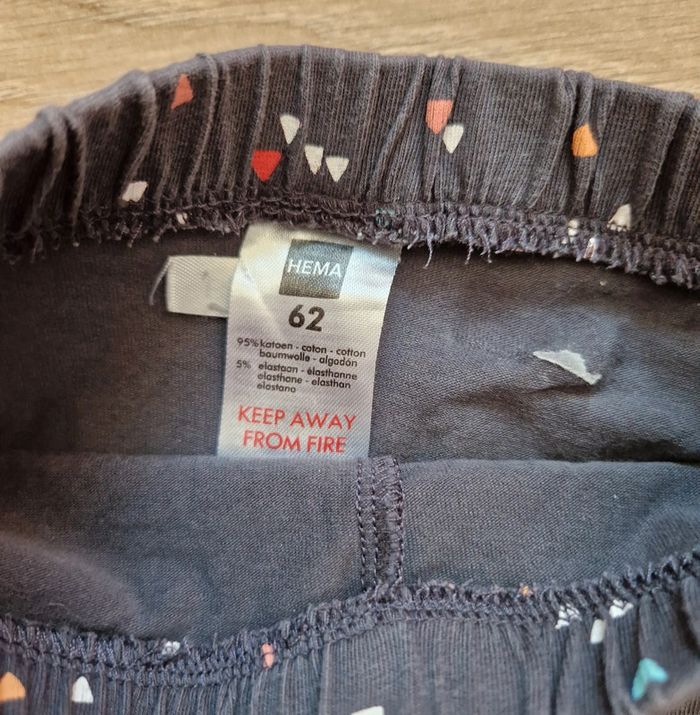 Legging jupe fille Hema gris foncé losanges 62 - photo numéro 4
