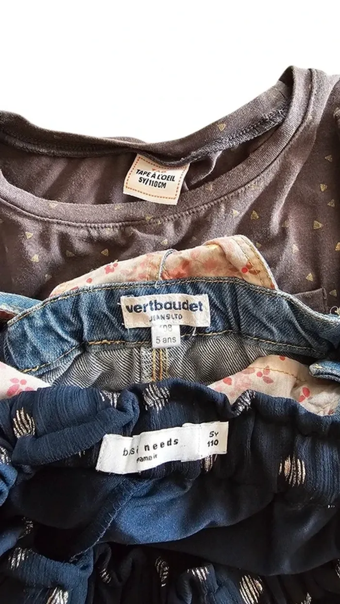 Ensemble Vertbaudet – 5 ans / 110 cm – Bleu/Gris – État : Excellent - photo numéro 2