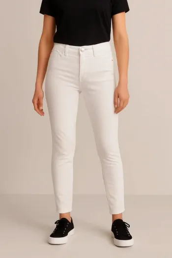Jeans slim skinny blanc taille 38