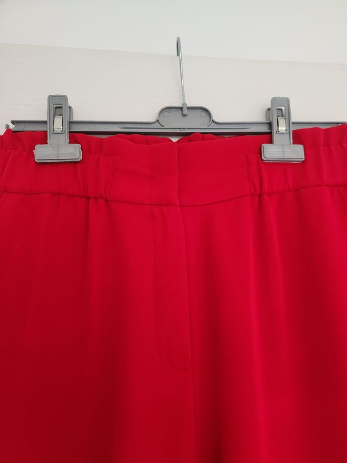 Pantalon large rouge Morgan. - photo numéro 3