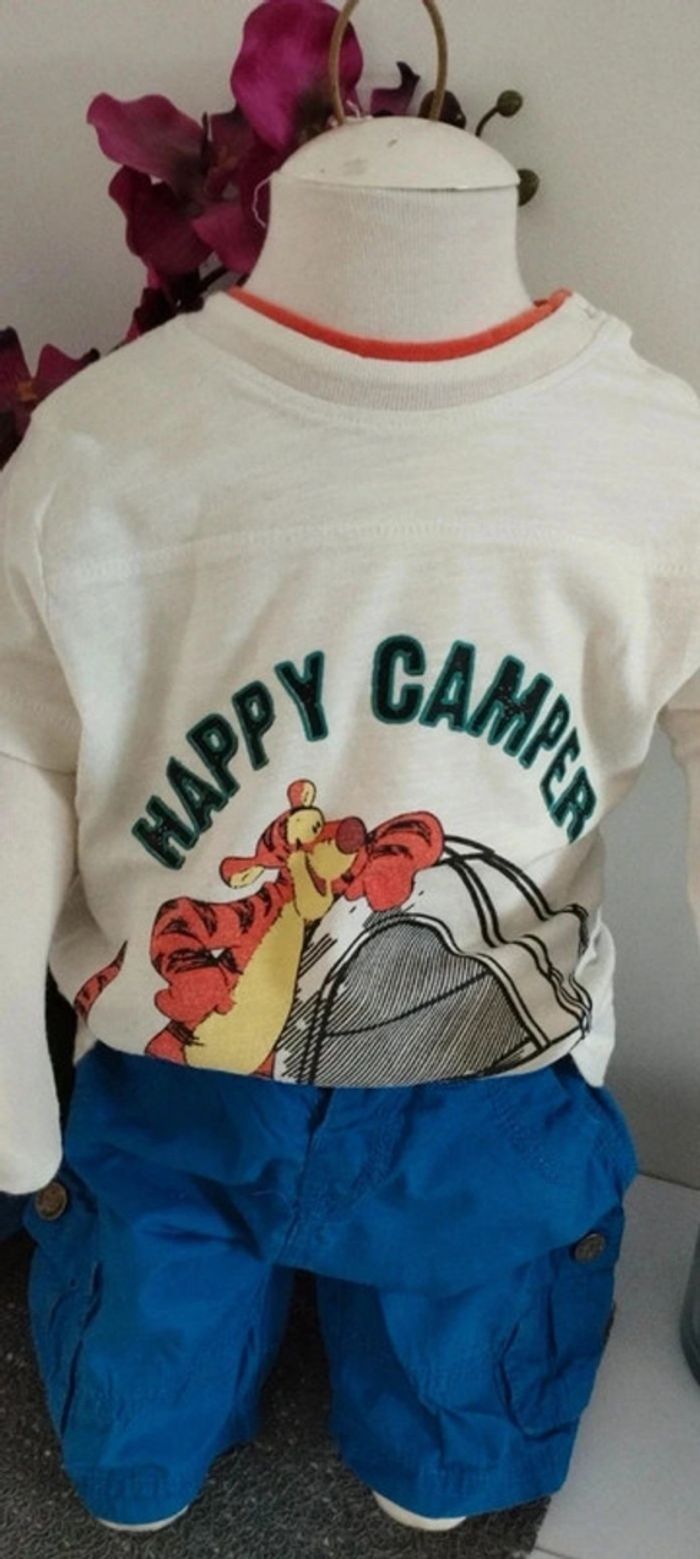 Ensemble Disney T-shirt Tigrou et Short Cargo - photo numéro 4