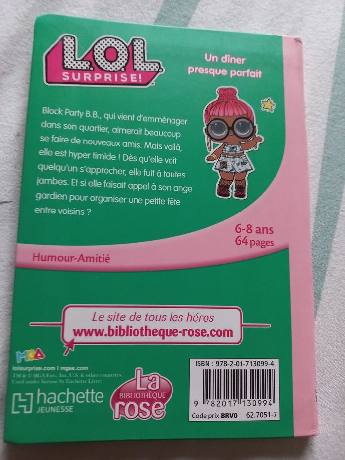 Livre bibliotheque rose L.O.L. surprise lol 6/8 ans tome 12 - photo numéro 2