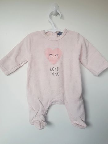 Kiabi - Grenouillère en velours / pyjama une pièce / dors bien - Neuf !