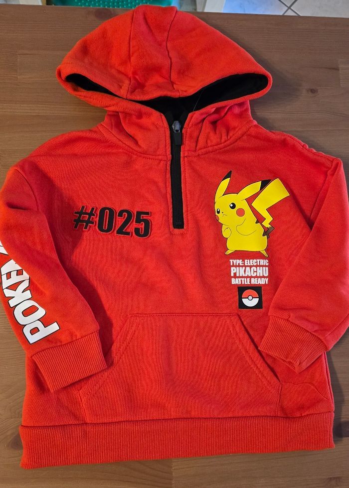 (Neufs non portés) 🥰💙💙 superbes sweats molleton pokemon 4ans Garçon 🥰💙💙 - photo numéro 2