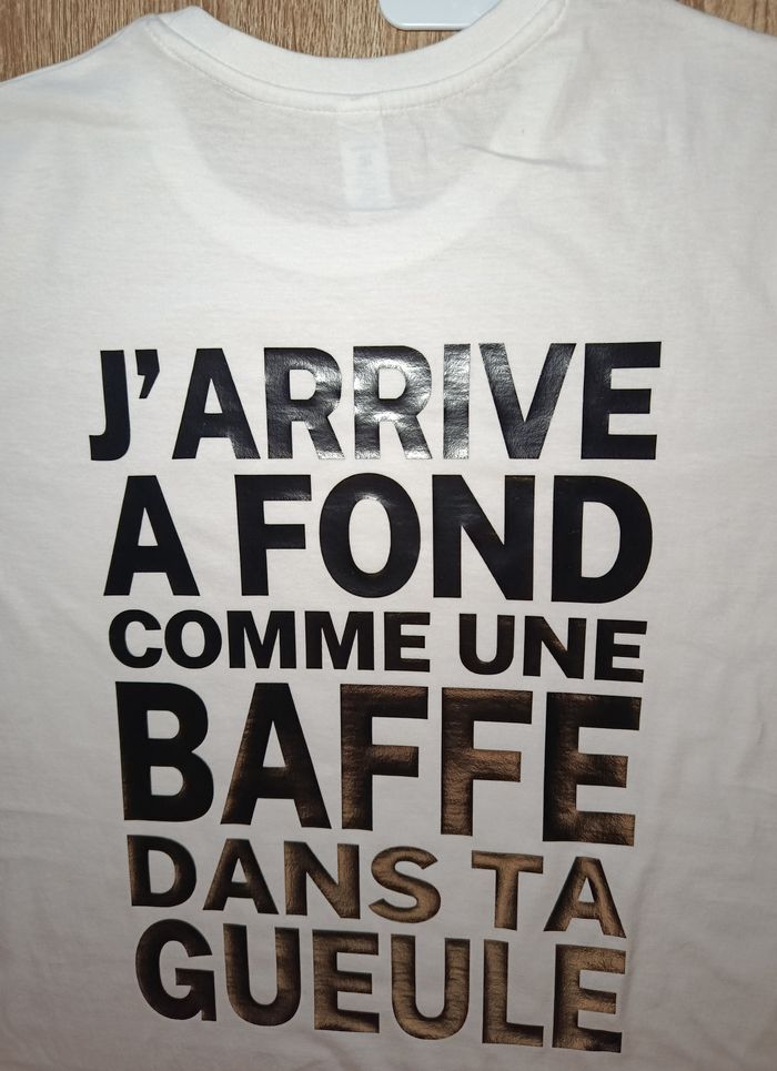 T-shirt J'arrive a fond - photo numéro 2