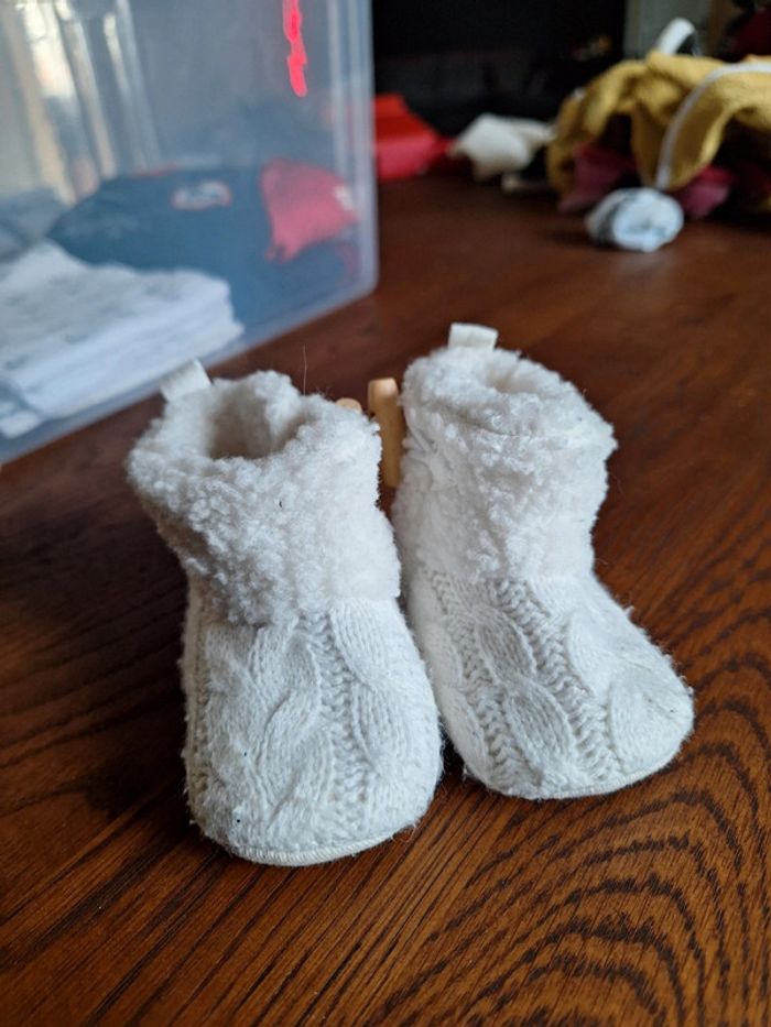 Chausson naissance laine