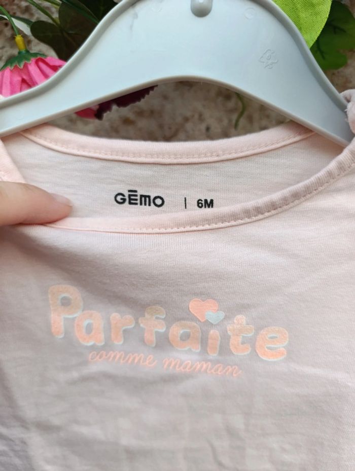 T-shirt manche longue 6mois Gémo - photo numéro 3