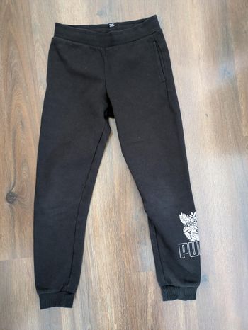 Pantalon de sport fille Puma noir Taille 9-10 ans
