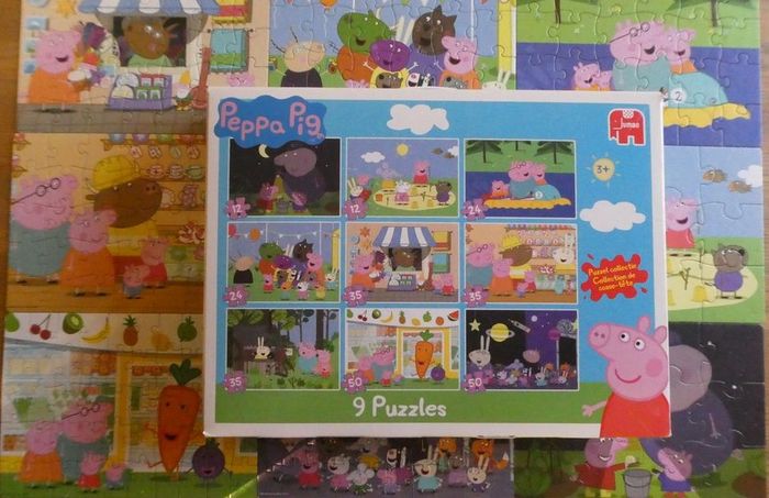 Valisette 9 puzzles Peppa Pig 3+ - photo numéro 2