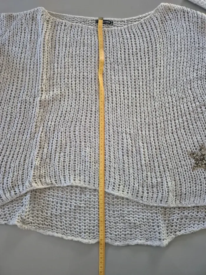 Superbe pull ajouré étoile oversize taille unique - photo numéro 8