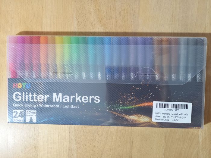 Feutres pailletés x 24 - photo numéro 2