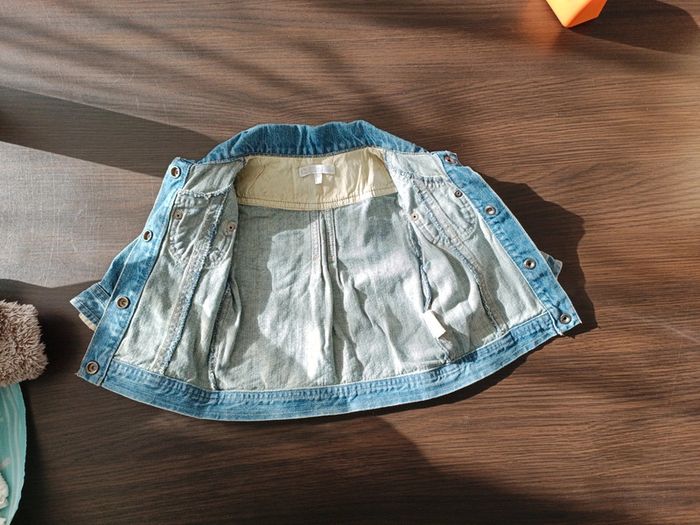 Veste en jean fille 6 mois 67 cm - photo numéro 3