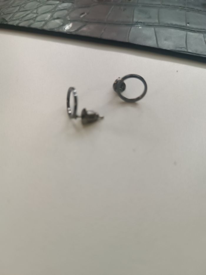 Boucles d'oreille noir - photo numéro 2