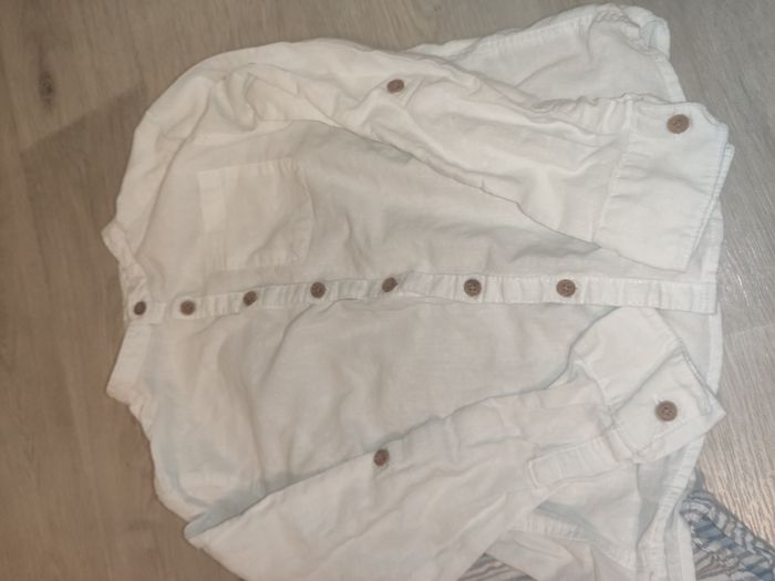 Lot chemises été garçon coton lin taille 9 ans - photo numéro 3