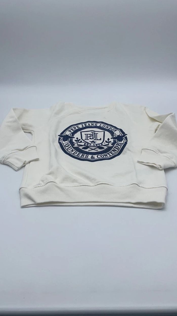 Sweat shirt Pepe jeans ecru - 8 ans - photo numéro 4