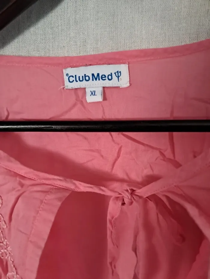 Chemise  blouse rose légère - photo numéro 3