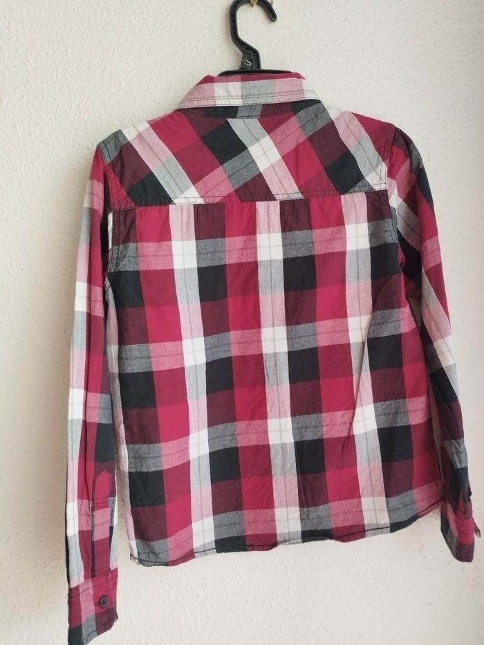 Chemise à carreaux manches longues - photo numéro 5