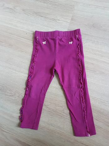 Legging fin papillons et volets sur le côté T. 2 ans (86cm)