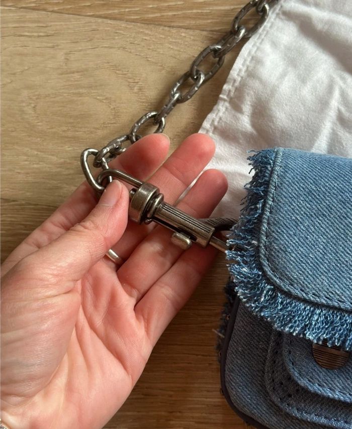 Sac Kate Wallet Glitter Storm édition Kate Moss bleu jean - Zadig&voltaire - photo numéro 12