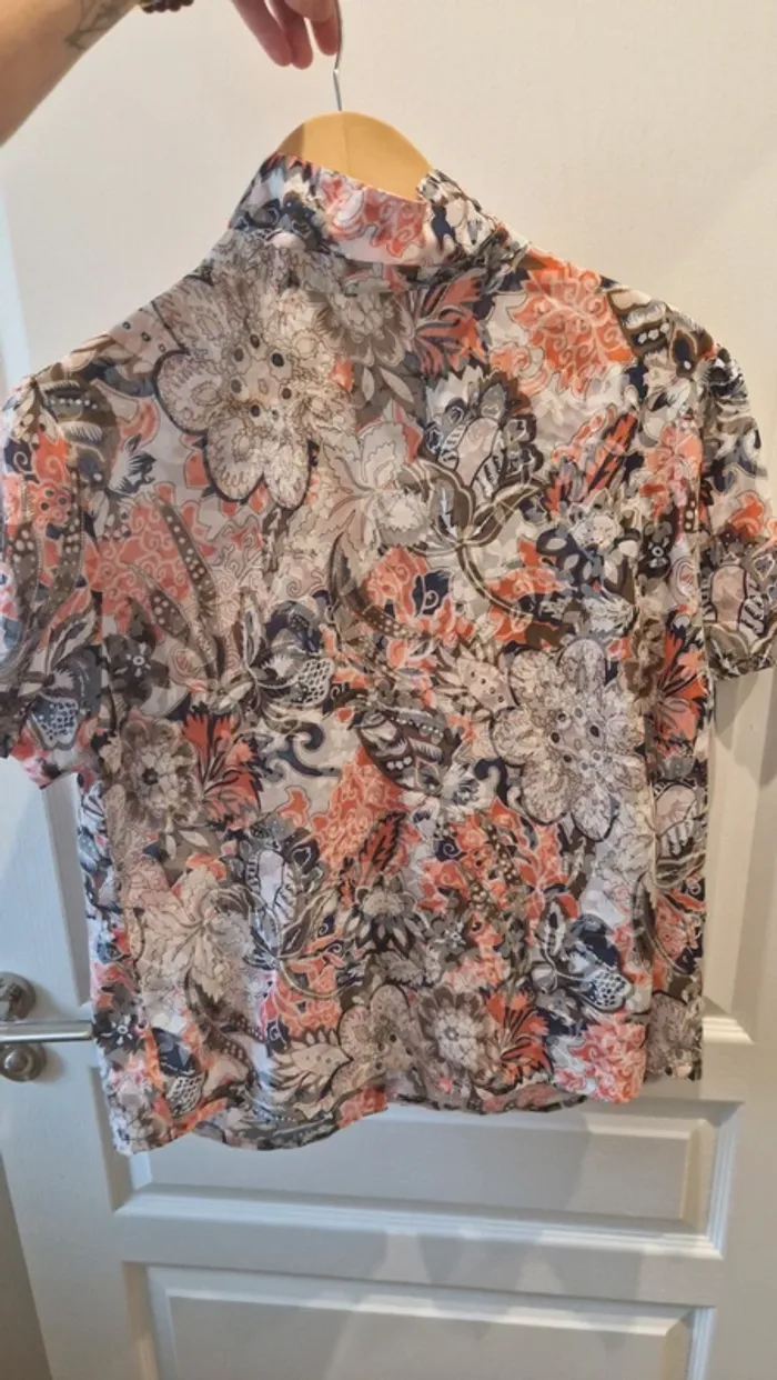 Belle chemise  /blouse vintage damart taille l tres bon etat - photo numéro 5