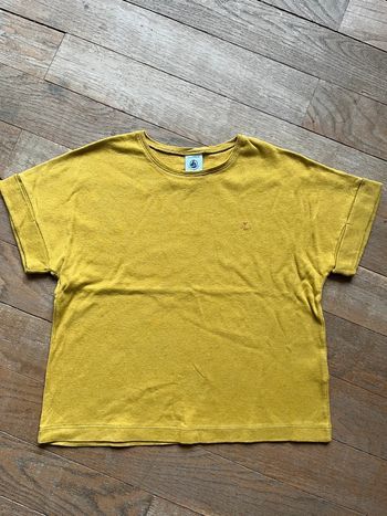 Tee-shirt moutarde Petit Bateau 6 ans