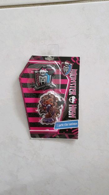 Lot de 2 porte clés lumineux monster high Neuf