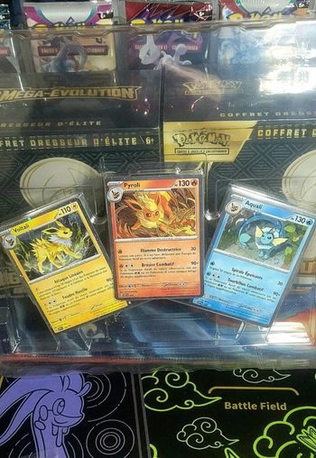 Lot de 3 Promo Pyroli 167 Aquali 168 Voltali 169