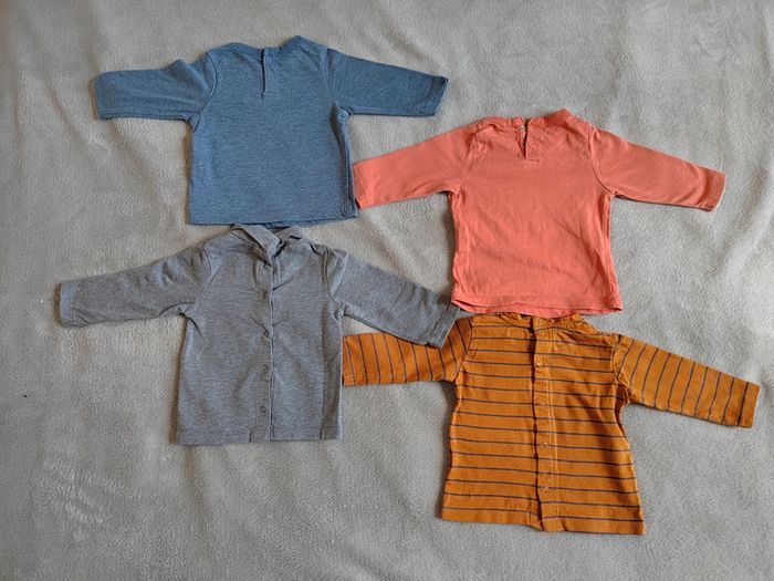 Lot 4 T-shirt manches longues 3 mois - photo numéro 2