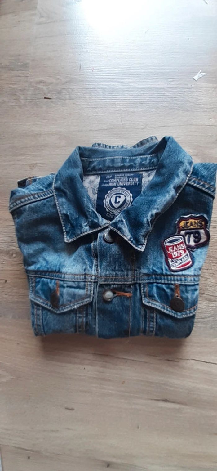Veste en jean taille 32 (150 cm) mixte - photo numéro 2