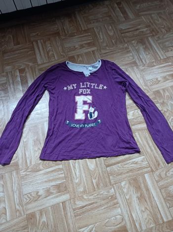 T-shirt manches longues fille Okaïdi taille 12 ans en très bon état