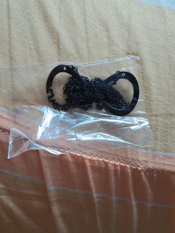 Collier femme infini noir