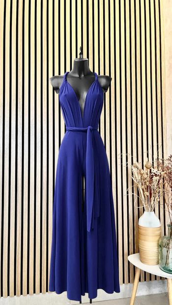 Combi bleu roi multi positions dos nu pour occasions estivales