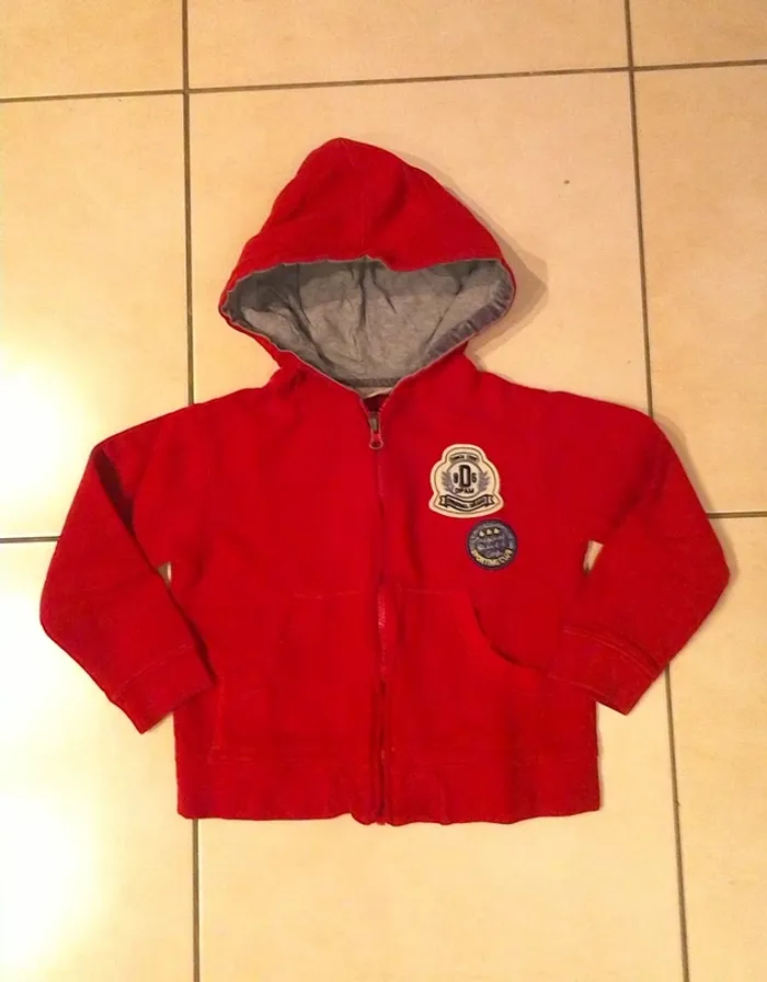 Sweat zippé à capuche DPAM 6 ans