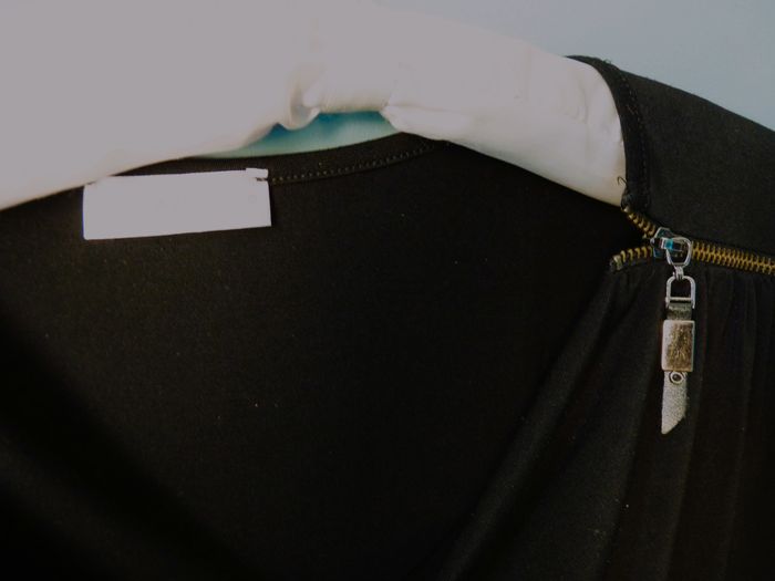maillot haut Femme S 36 Cache cache fluide noir TBE zip épaules - photo numéro 2